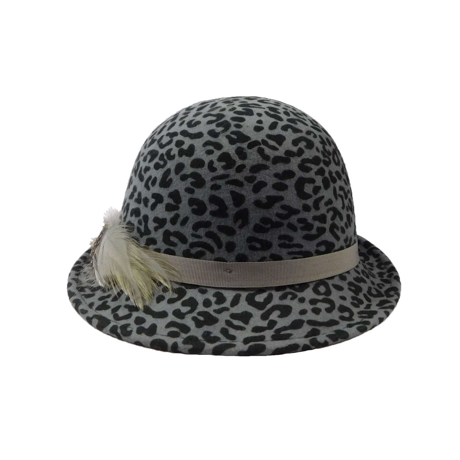 Grey Cheetah Cloche Cloche Jeanne Simmons    