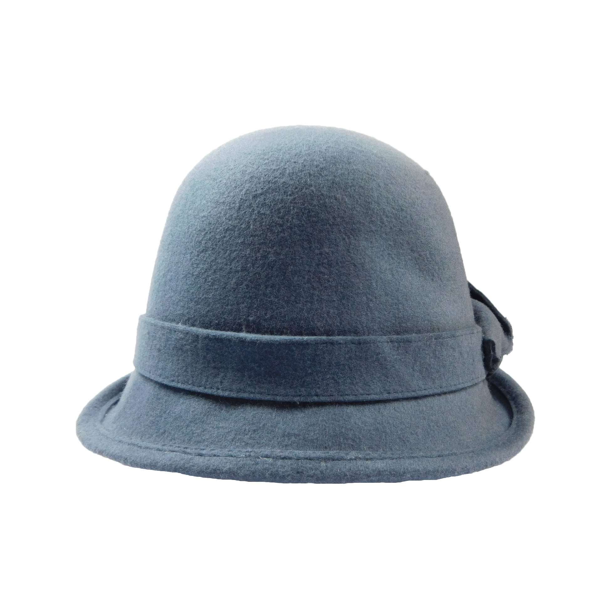 Wool Felt Cloche with Lily Accent, Cloche - SetarTrading Hats 