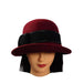 Curled Brim Cloche with Wide Band, Cloche - SetarTrading Hats 