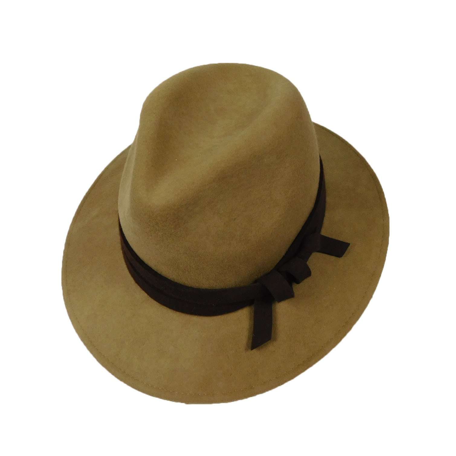 Women's Wool Felt Outback Style Hat Safari Hat Jeanne Simmons js7416MC Mocha  
