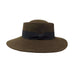 Wool Felt Bolero -Tan and Brown Bolero Hat SetarTrading Hats    