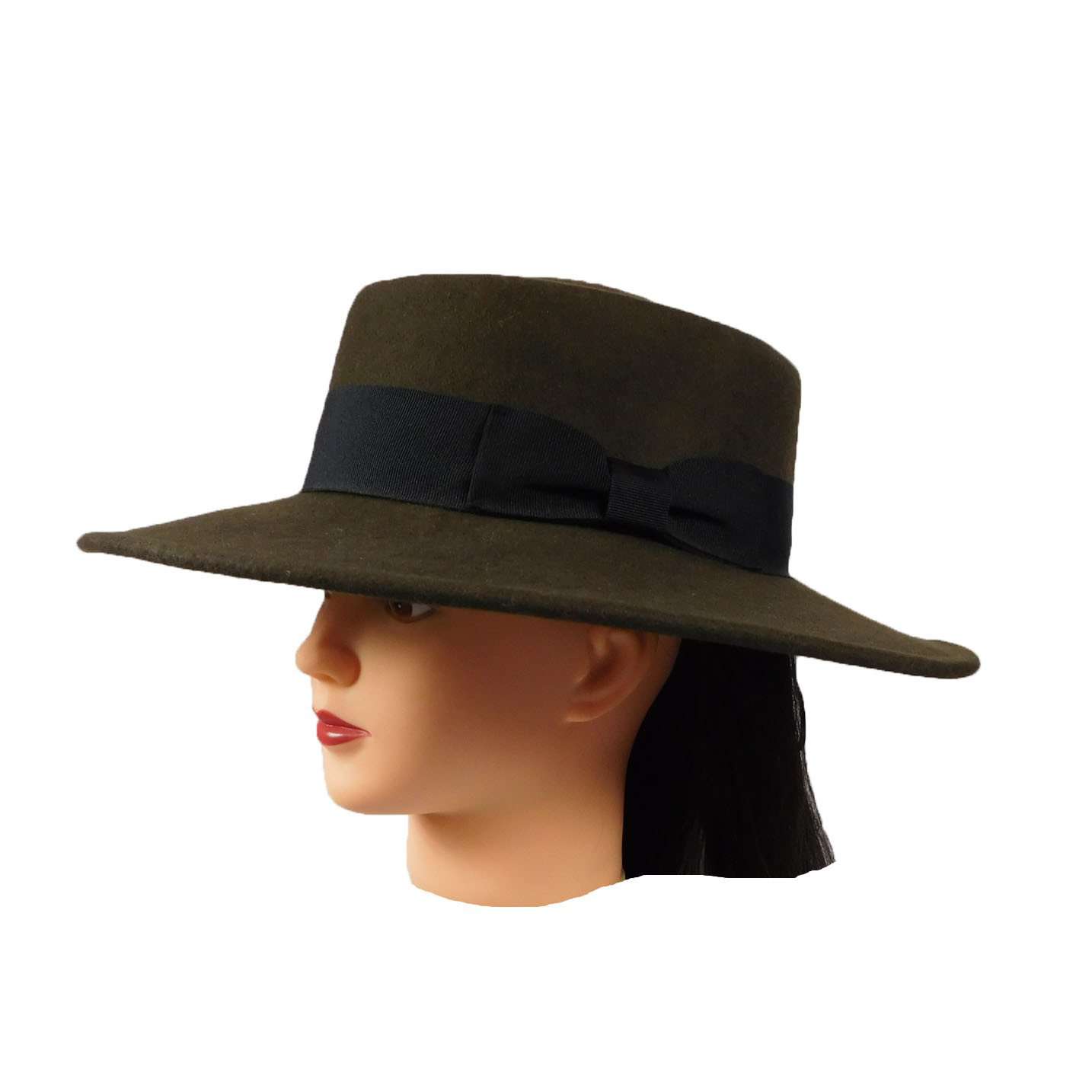 Wool Felt Bolero -Tan and Brown Bolero Hat SetarTrading Hats    