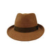 Wool Felt Fedora Hat, Pecan - Jeanne Simmons Hats Fedora Hat Jeanne Simmons    