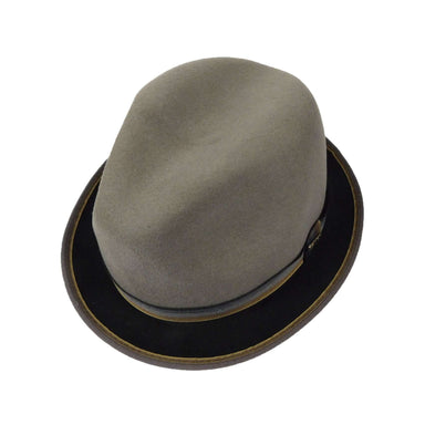 Stingy Brim Two Tone Trilby Hat - Scala Hats for Men Fedora Hat Scala Hats    