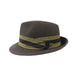 Wool  Felt Fedora Hats, Olive- Jeanne Simmons Hats Fedora Hat Jeanne Simmons    