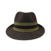 Wool  Felt Fedora Hats, Olive- Jeanne Simmons Hats Fedora Hat Jeanne Simmons    