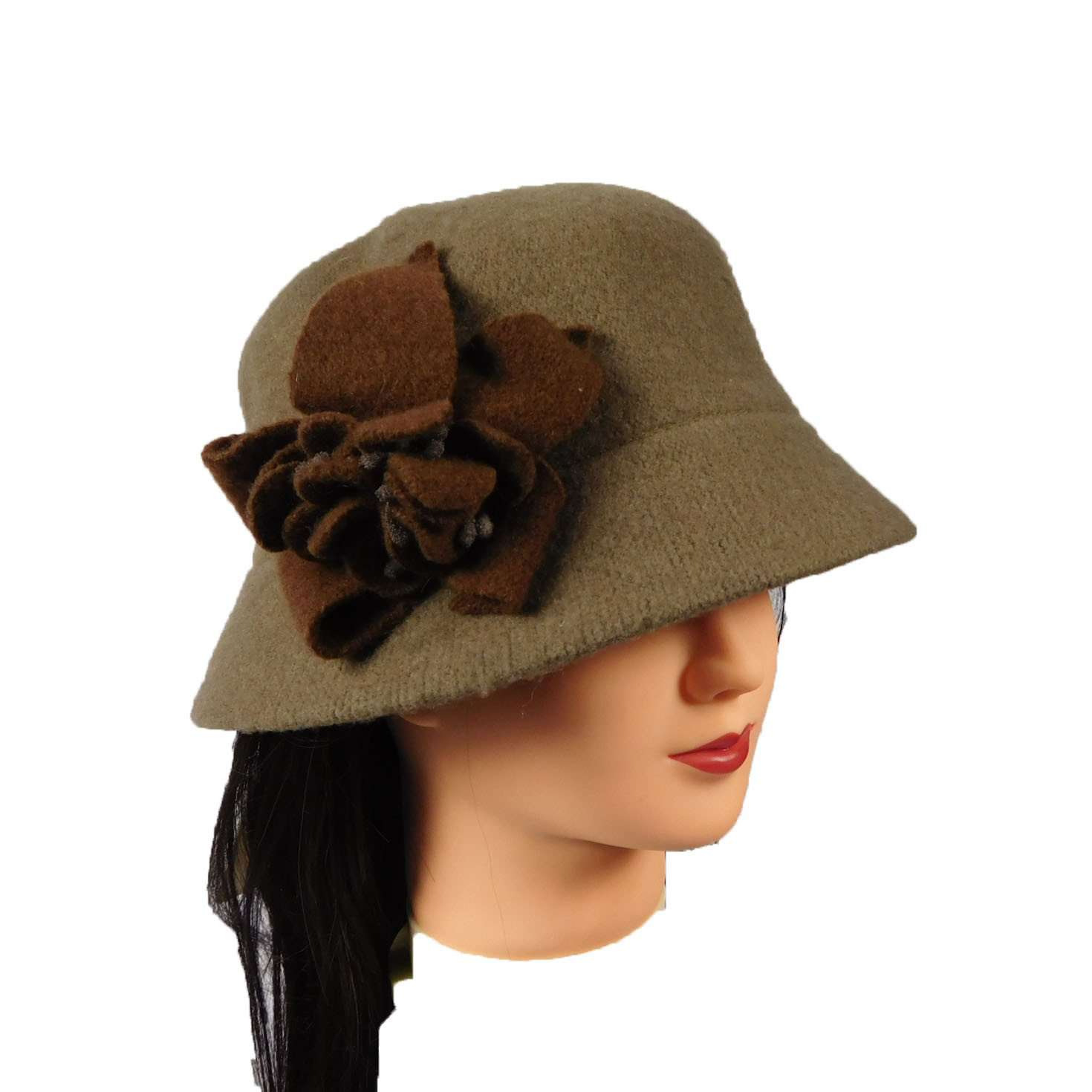 Boiled Wool Bucket Hat, Bucket Hat - SetarTrading Hats 