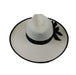 Elegant Wide Brim Straw Hat - Large and Extra-Large Size Safari Hat Jeanne Simmons    