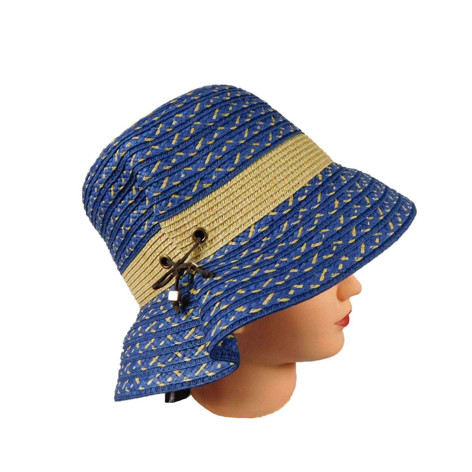 Summer Cloche with Wax Cord - Cappelli Straworld Cloche Cappelli Straworld    