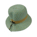 Summer Cloche with Wax Cord - Cappelli Straworld Cloche Cappelli Straworld WSPS524SF Seafoam  