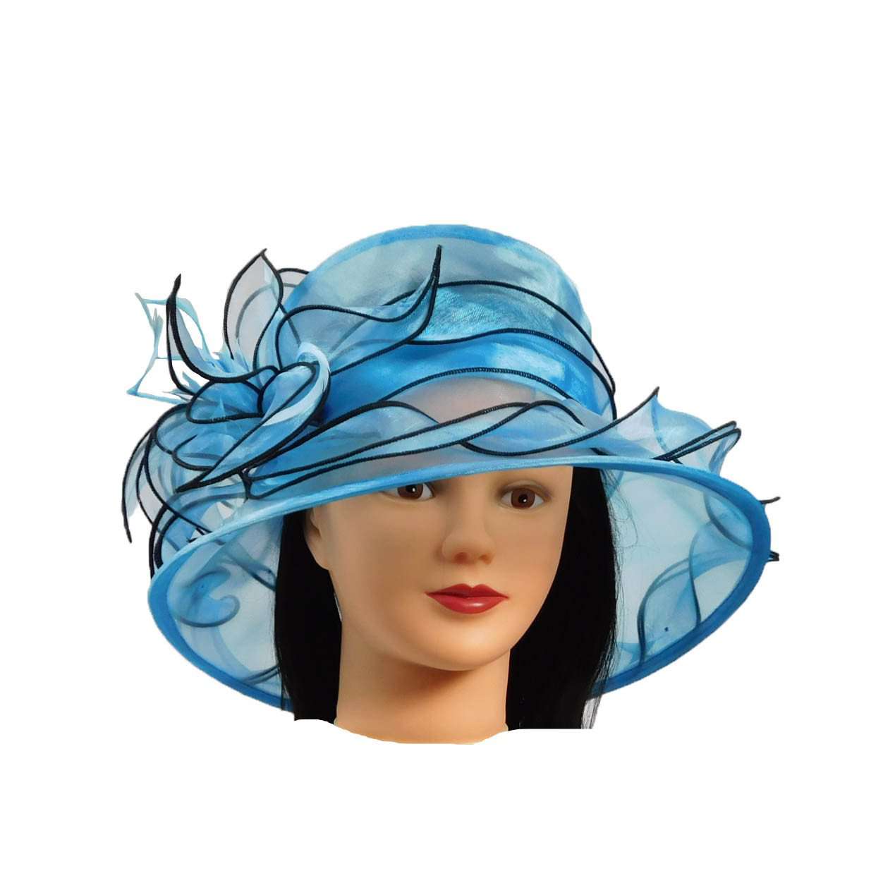 Organza Hat with Twisted Ribbon Dress Hat Something Special LA    