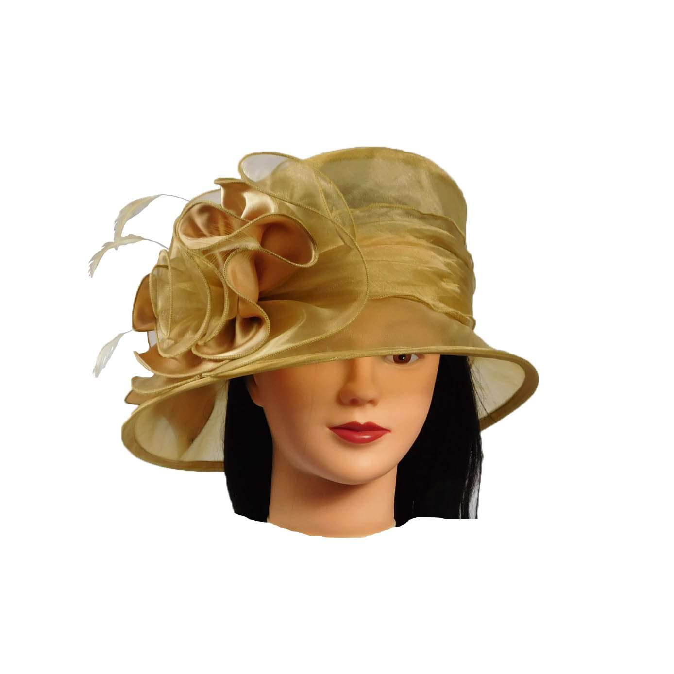 Small Organza Dress Hat - Sophia Collection, Dress Hat - SetarTrading Hats 