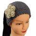 Knit Headband with Floral Embroidery, Headband - SetarTrading Hats 