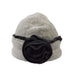 Boiled Wool Beanie with Rose Beanie Jeanne Simmons    