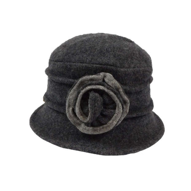 Boiled Wool Pleated Hat, Beanie - SetarTrading Hats 