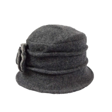 Boiled Wool Pleated Hat, Beanie - SetarTrading Hats 