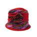 Fleece Beanie with Colorful Thread Accent by JSA for Women Beanie Jeanne Simmons js7368RD Red  