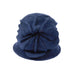 Navy Boiled Wool Hat Beanie Boardwalk Style Hats WWBW246NV Navy  