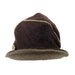 Upturned Brim Boiled Wool Hat Beanie Boardwalk Style Hats WWBW238BN Brown  