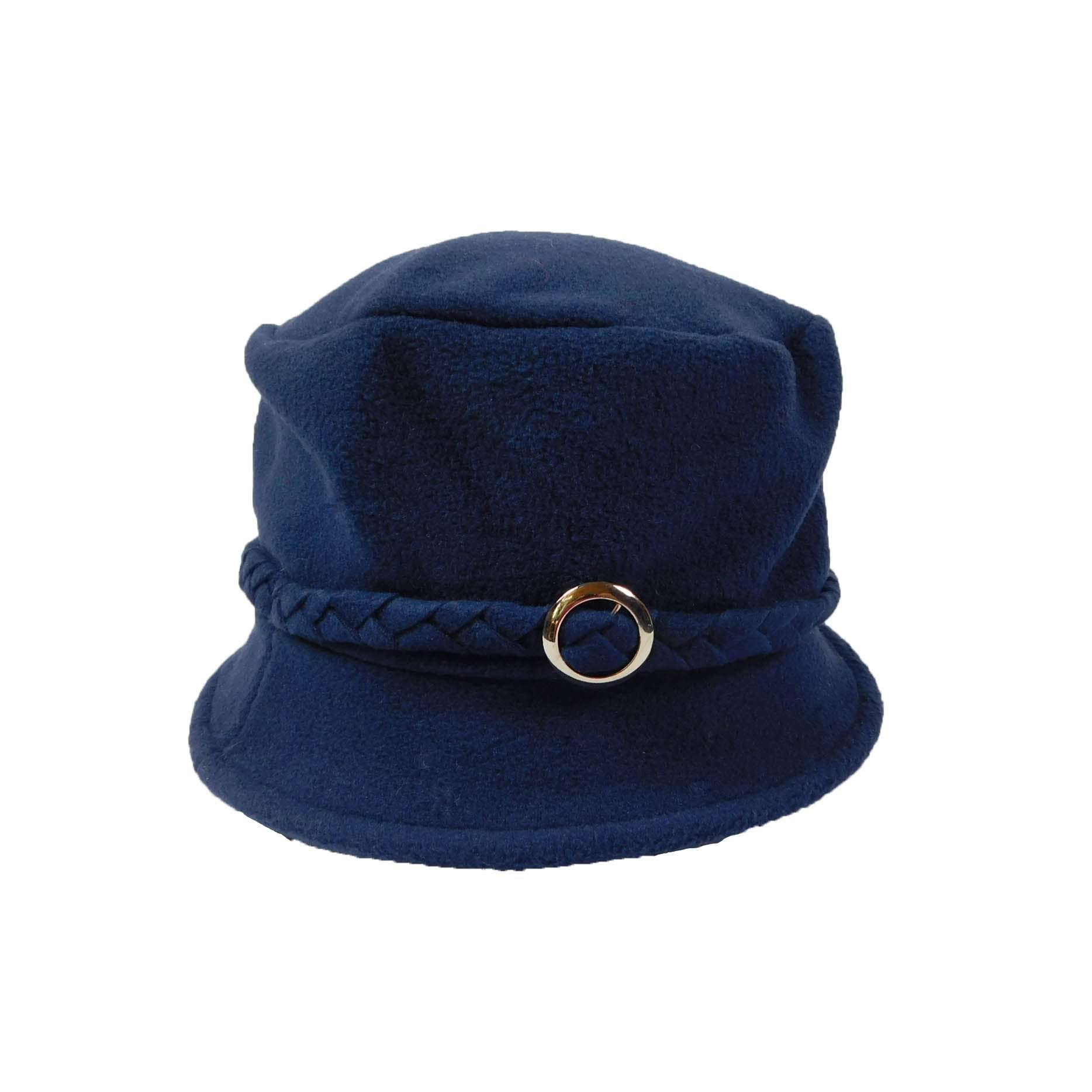 Fleece Hat with Belt Loop Beanie Boardwalk Style Hats WWFC232NV Navy  