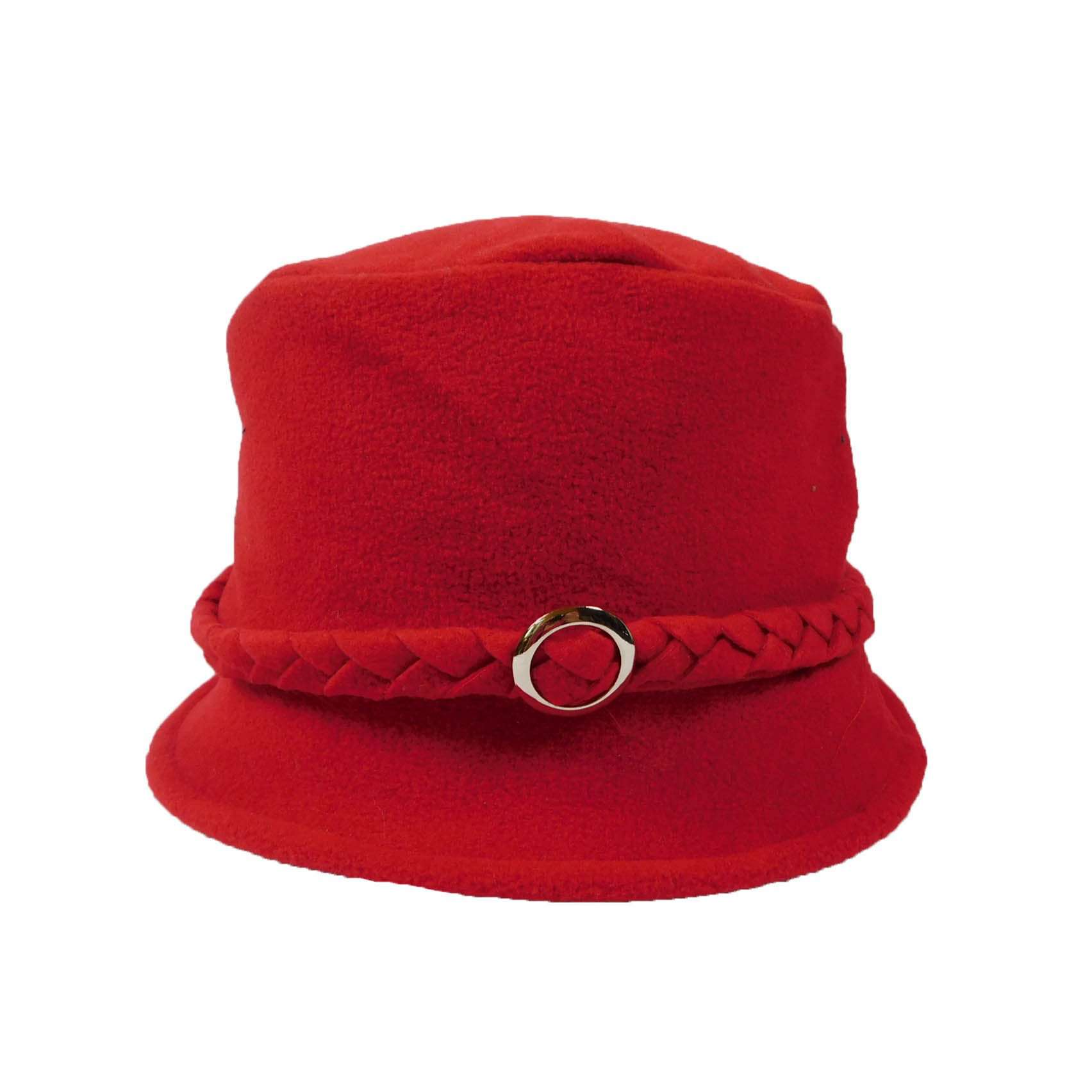 Fleece Hat with Belt Loop Beanie Boardwalk Style Hats WWFC232RD Red  