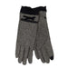 Lace Trim Texting Gloves Gloves Jeanne Simmons WWWB453GY Grey  
