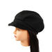 Black Gatsby Cap, Cap - SetarTrading Hats 