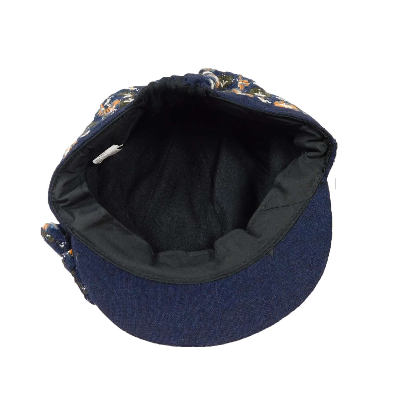 Navy Cap with Bow Cap Jeanne Simmons Accessories