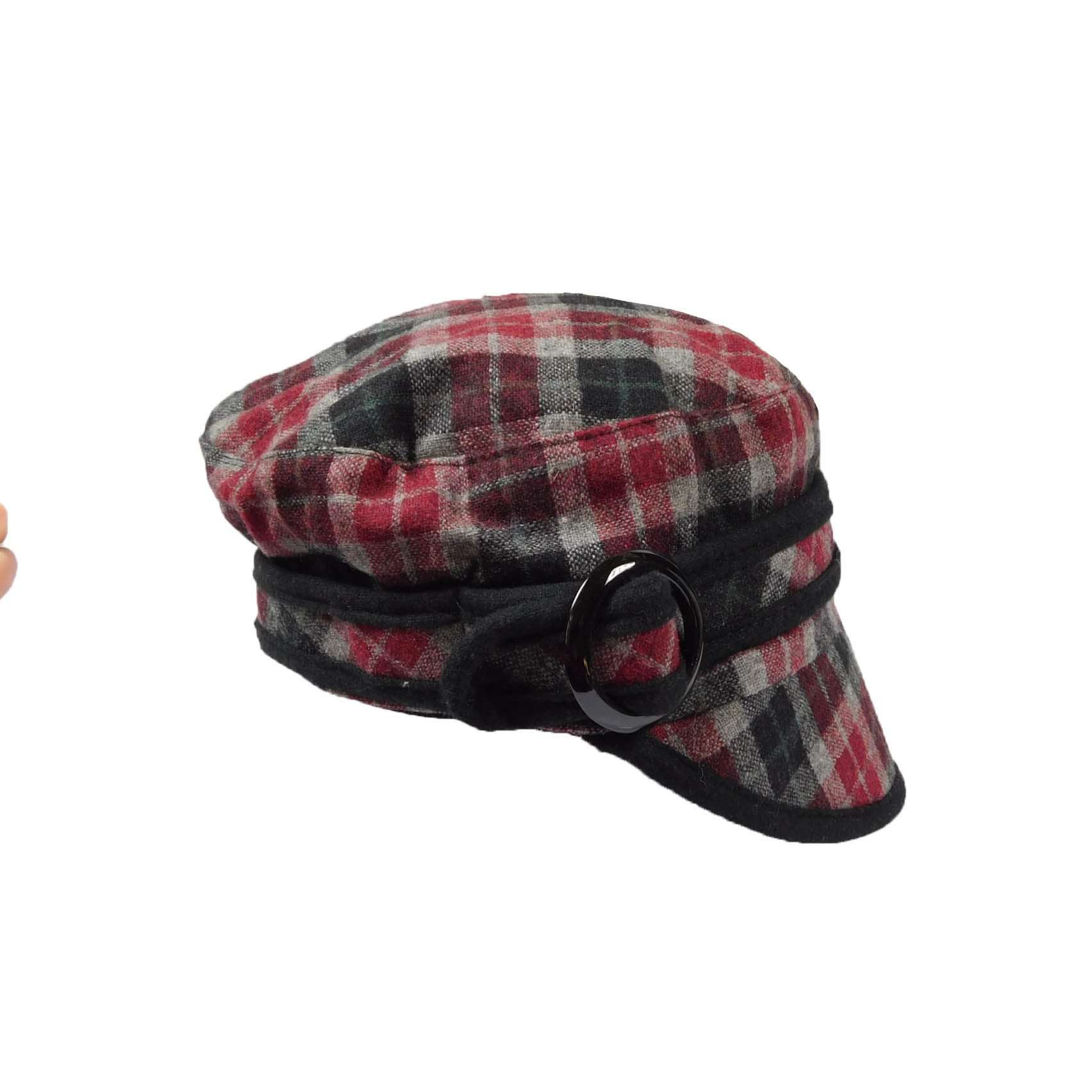 Red and Green Cap Cap Jeanne Simmons Accessories