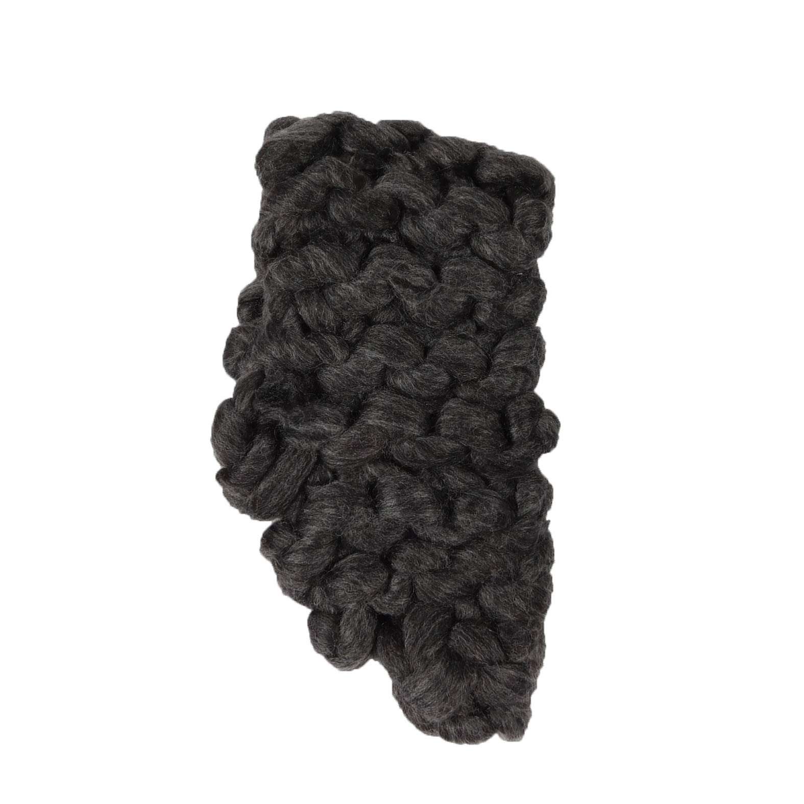 Chunky Rib-Knit Headband Headband Ori WWPK106CL Charcoal  