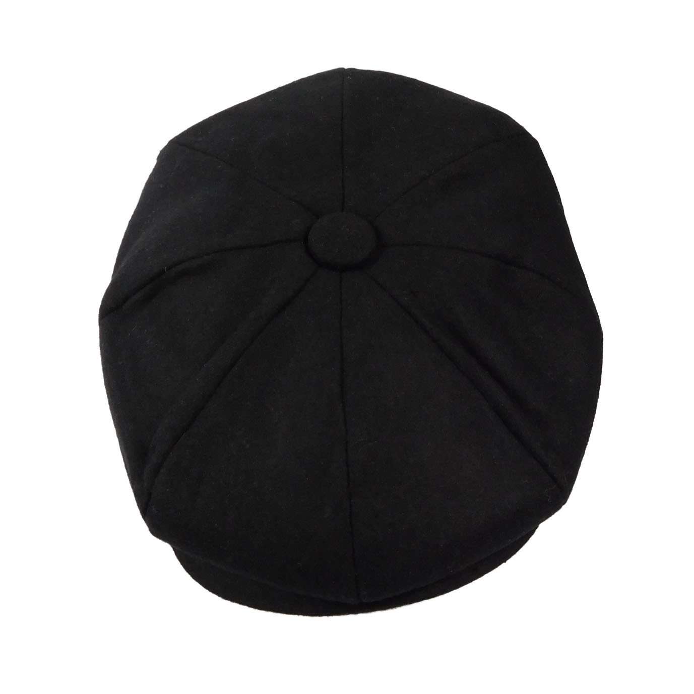 Wool Felt Newsboy Cap - Epoch Hats Flat Cap Epoch Hats MWWF979M M Black 