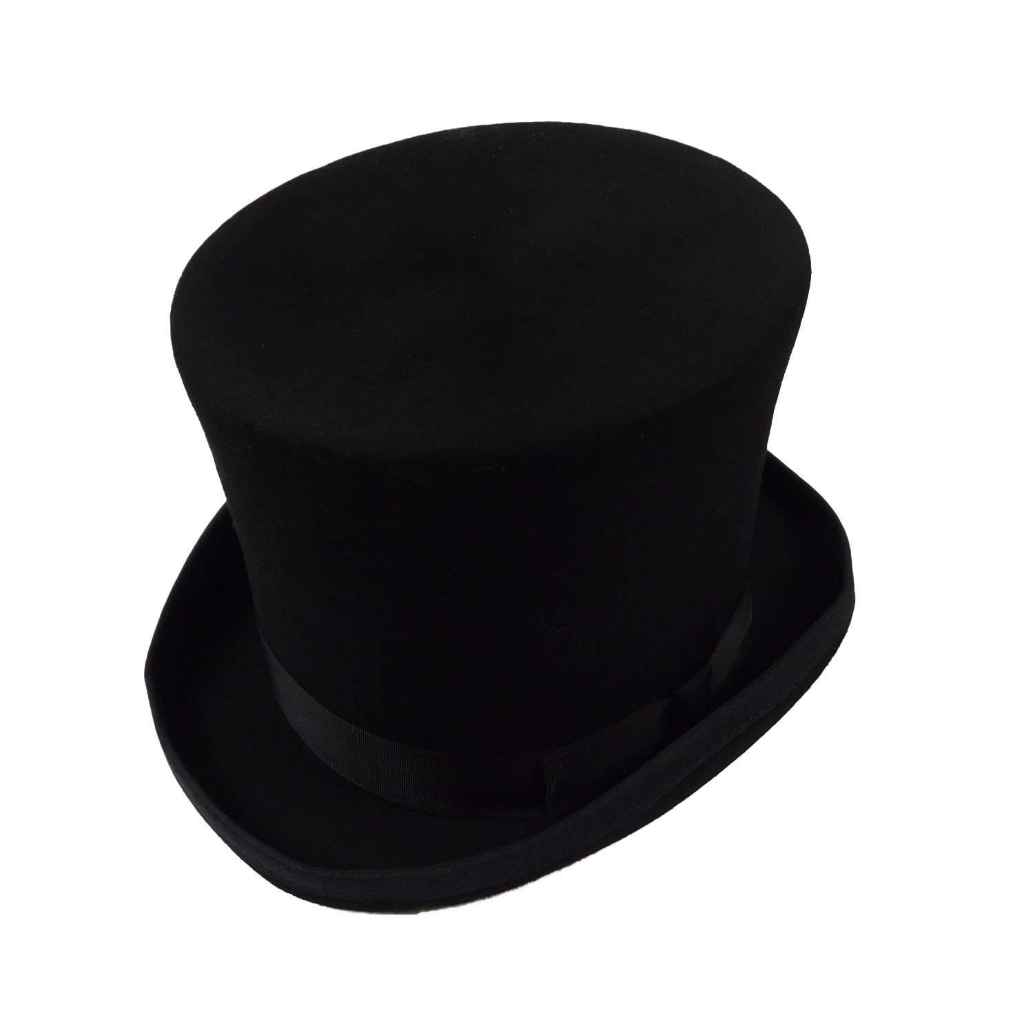 Tall Wool Felt Top Hat with Satin Lining, Top Hat - SetarTrading Hats 
