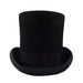 Tall Wool Felt Top Hat with Satin Lining, Top Hat - SetarTrading Hats 