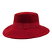 Red Wool Felt Bolero Hat - JSA for Women Bolero Hat Jeanne Simmons    