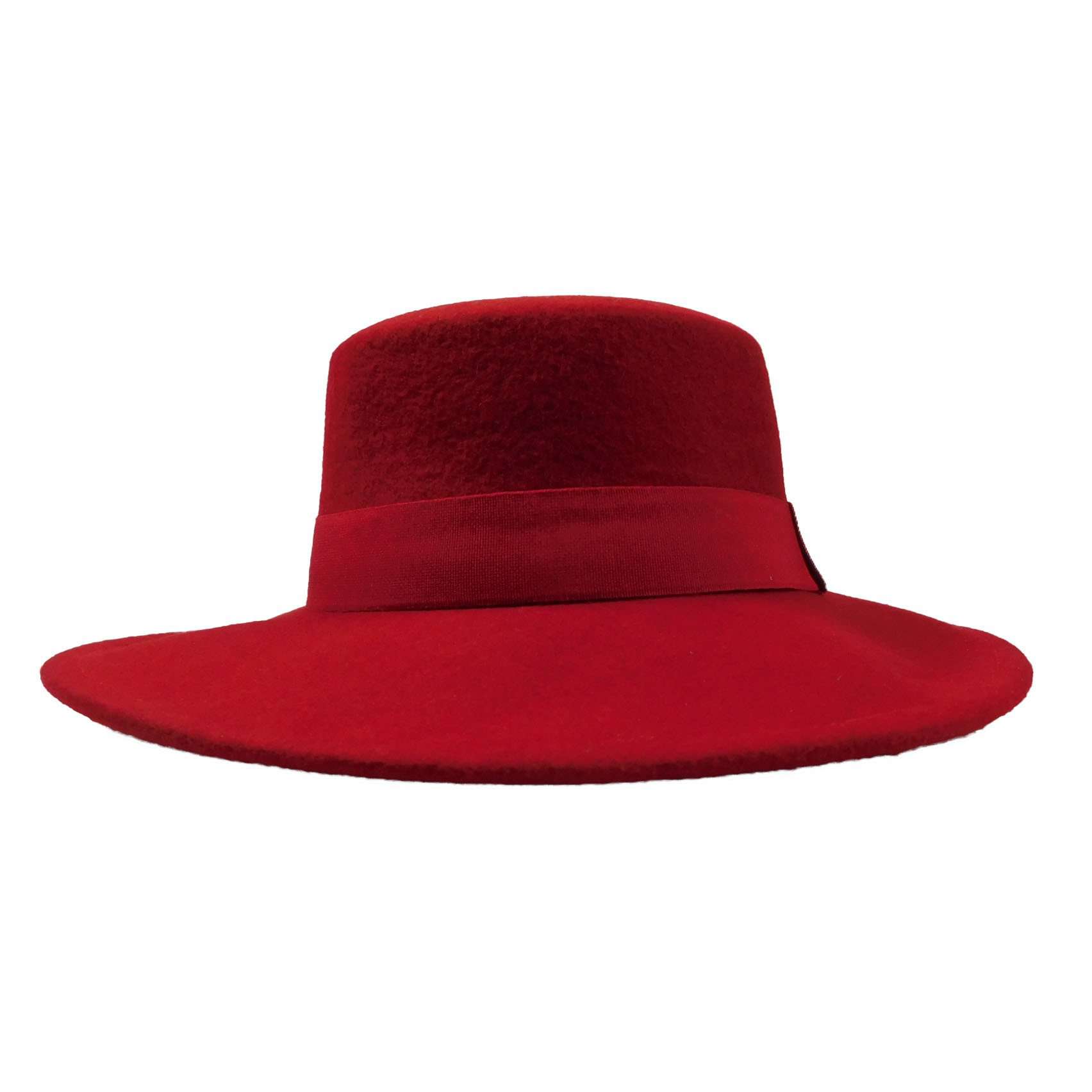 Red Wool Felt Bolero Hat - JSA for Women Bolero Hat Jeanne Simmons    
