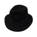 Floppy Wool Felt Fedora Hat by JSA -Black Fedora Hat Jeanne Simmons    