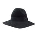 Floppy Wool Felt Fedora Hat by JSA -Black Fedora Hat Jeanne Simmons    