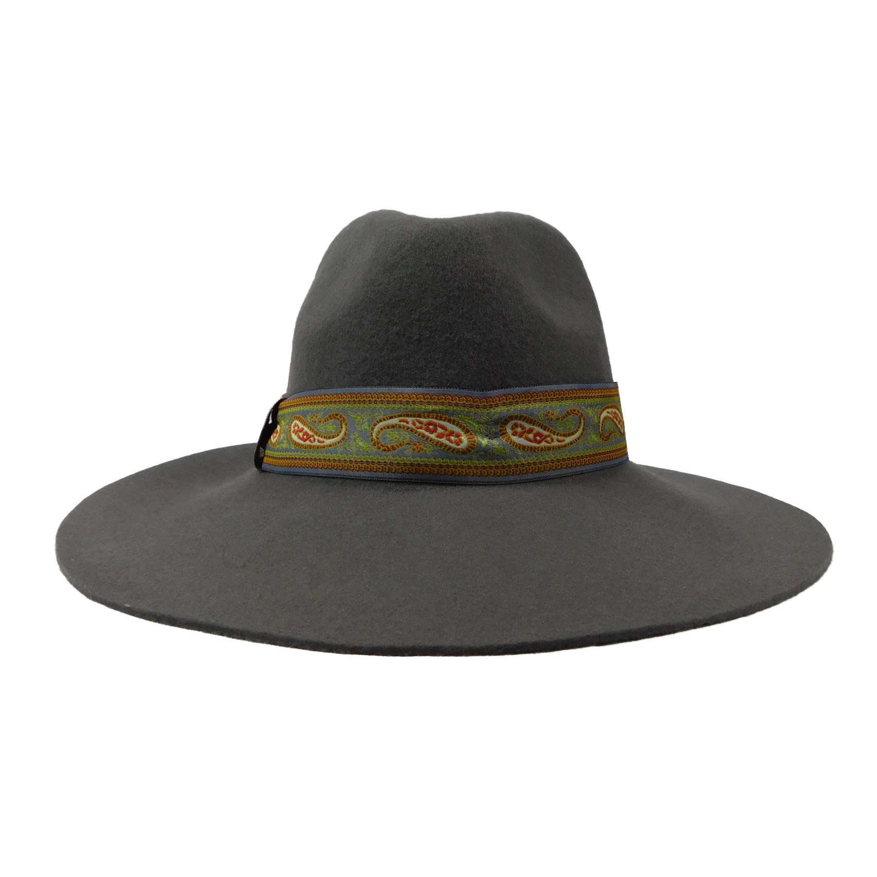 Large Floppy Brim Wool Felt Fedora Hat - Jeanne Simmons Hats, Fedora Hat - SetarTrading Hats 