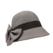 Cloche with Tilted Bow, Cloche - SetarTrading Hats 