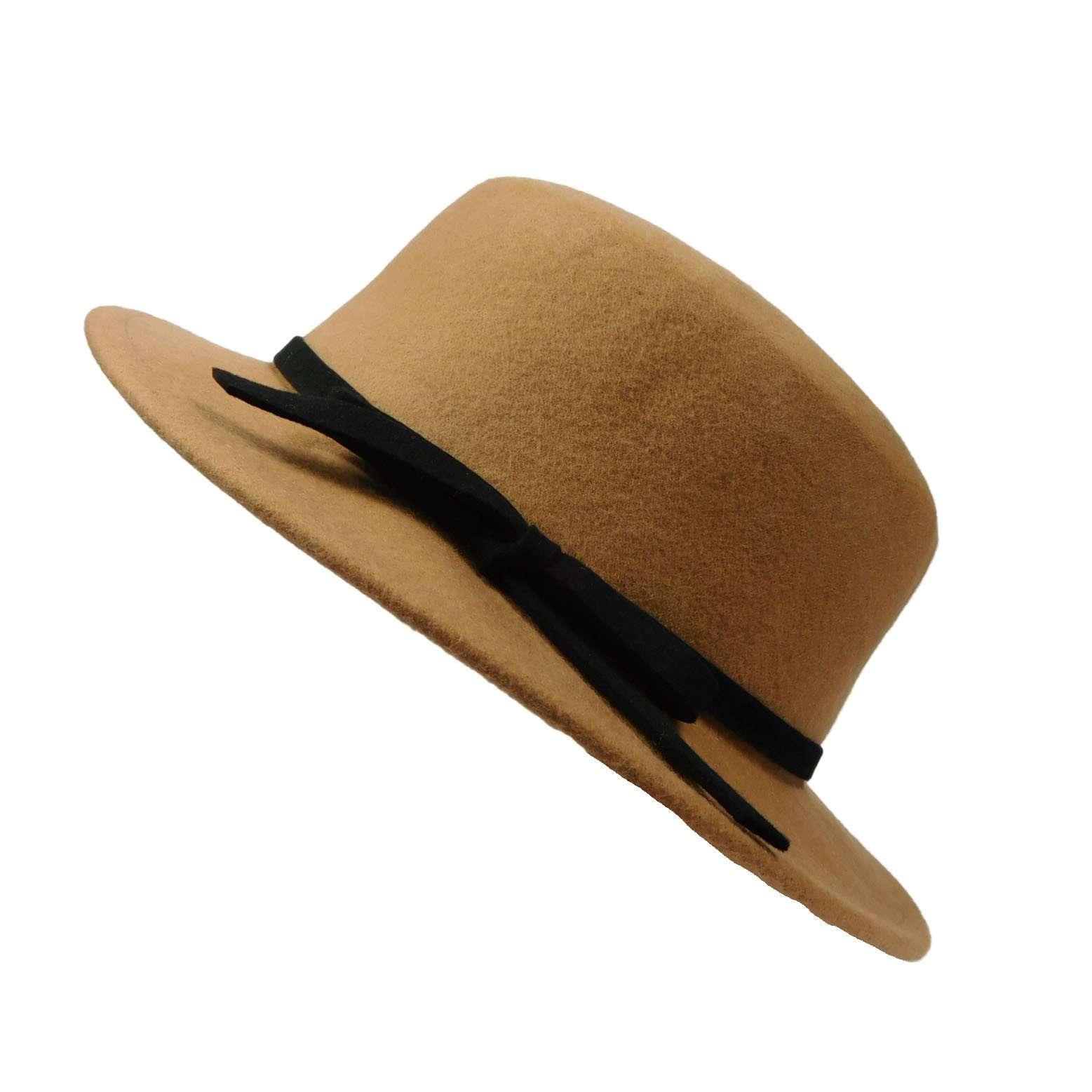 Small Brim Bolero Style Wool Felt Hat - JSA for Women, Bolero Hat - SetarTrading Hats 