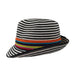 Black and White Striped Summer Fedora Hat - Jeanne Simmons Hats, Fedora Hat - SetarTrading Hats 