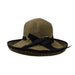 Elegant Kettle Brim with Looped Ribbon Band Kettle Brim Hat Jeanne Simmons    