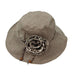 Linen Packable Summer Hat Facesaver Hat Jeanne Simmons WSLC628BN Brown  