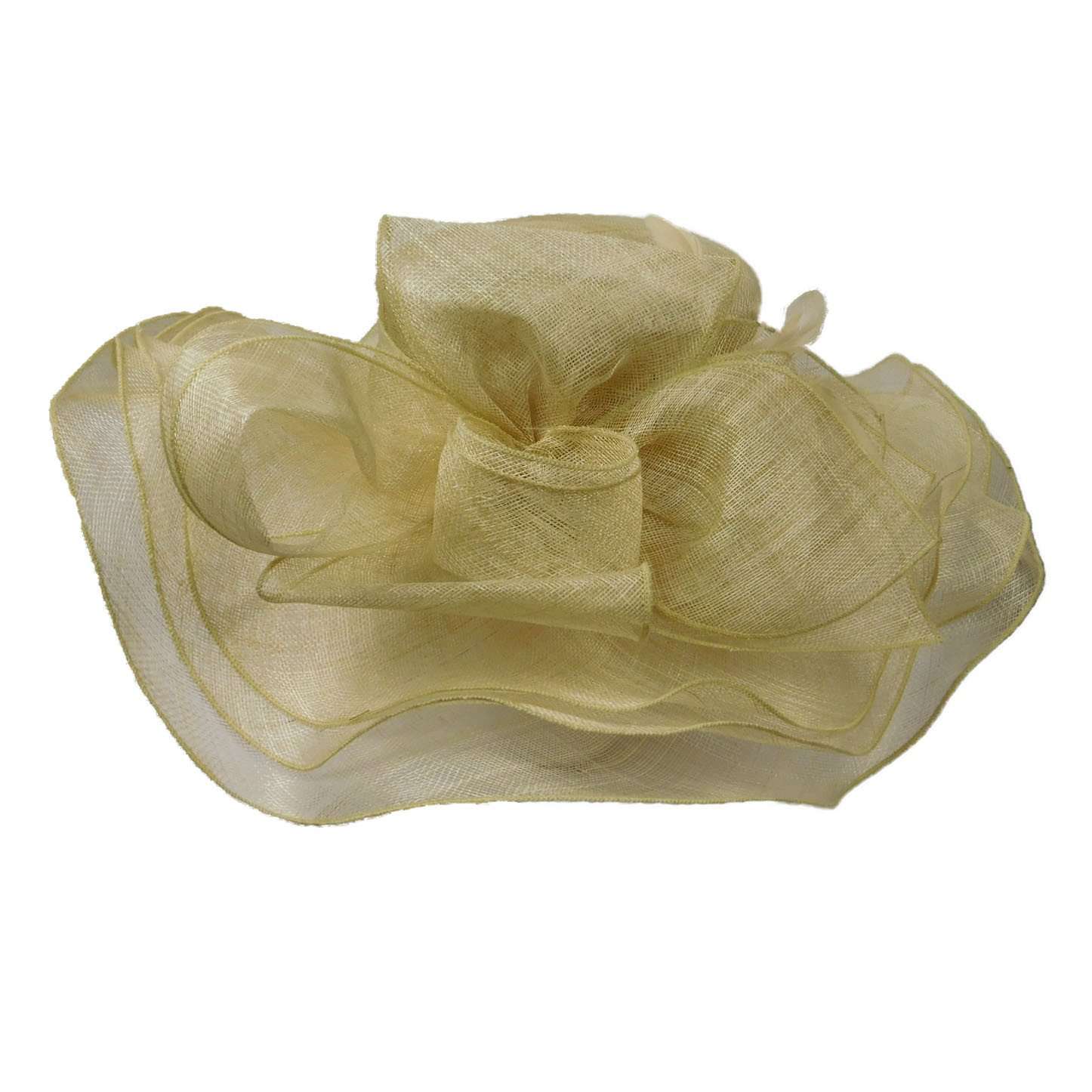Ruffled Triple Layer Sinamay Derby Hat, Dress Hat - SetarTrading Hats 