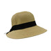 Asymmetrical Brim Summer Hat - Large and XL Size Women's Hats Wide Brim Hat Jeanne Simmons    