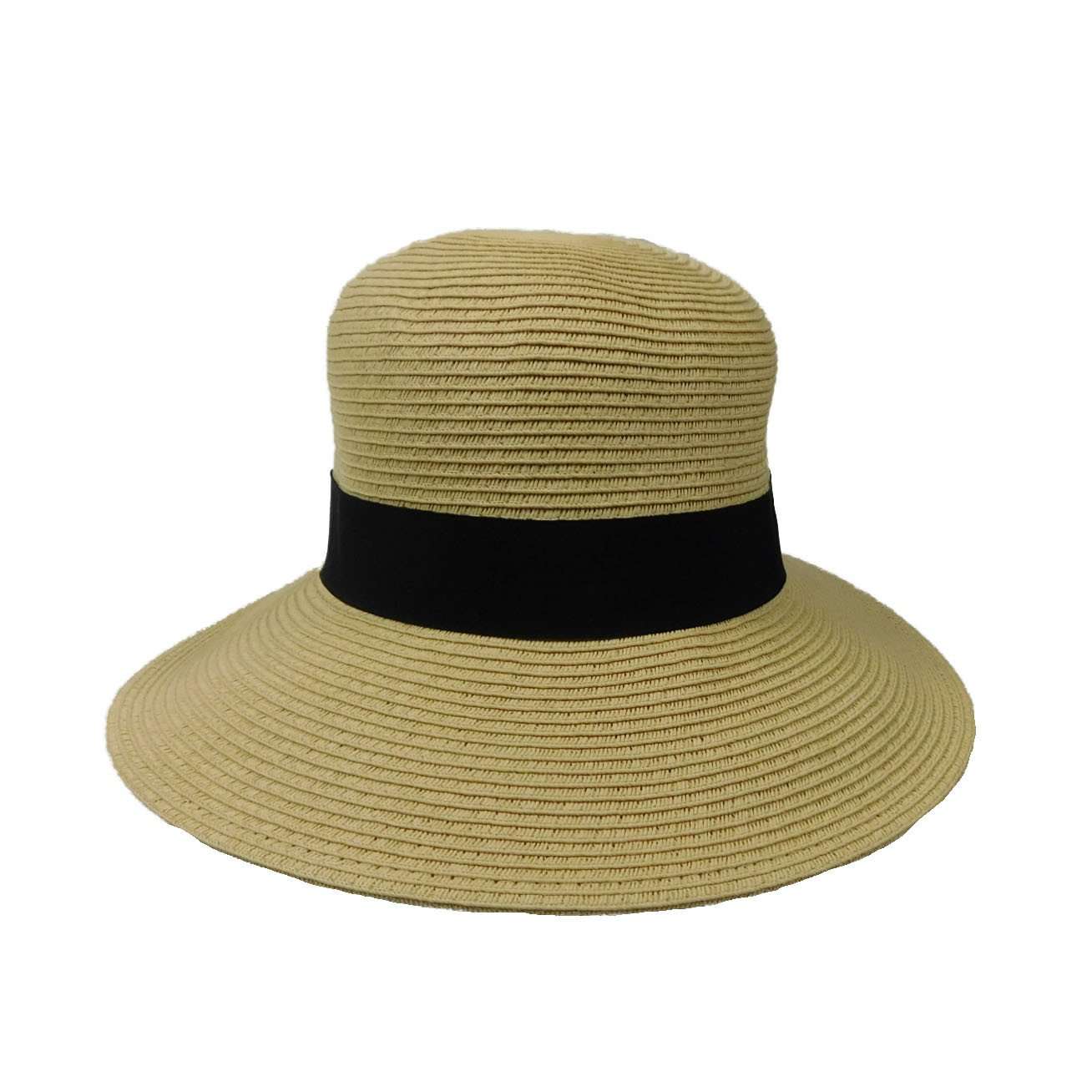 Asymmetrical Brim Summer Hat - Large and XL Size Women's Hats Wide Brim Hat Jeanne Simmons    