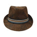 Summer Fedora Hat with Striped Band Fedora Hat Mentone Beach    