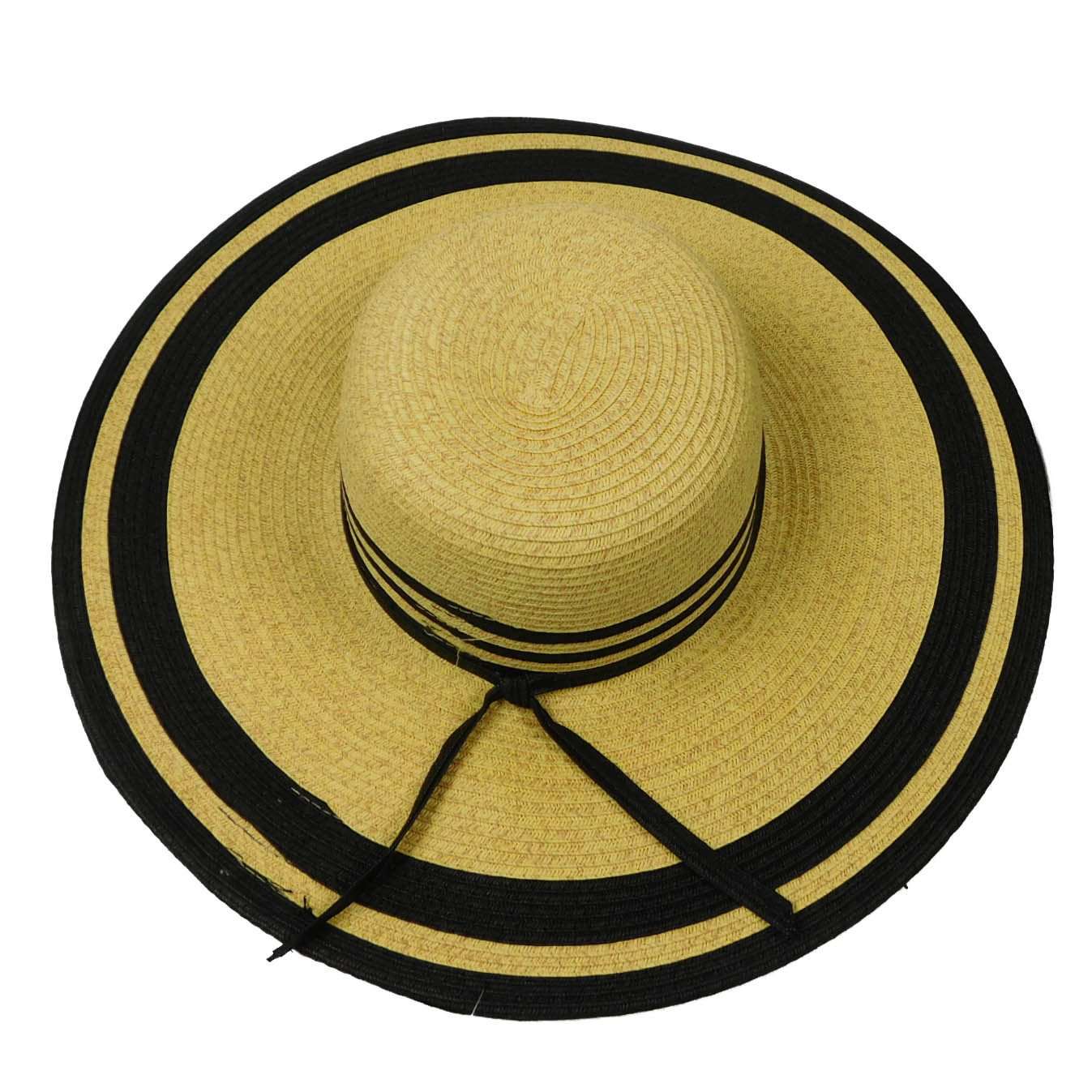 Cutout Brim Straw Summer Hat, Natural - Boardwalk Style — SetarTrading Hats