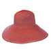 Striped Large Brim Sun Hat - Scala Hats Floppy Hat Scala Hats    