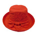 Kettle Brim Cotton Hat with Bow - Scala Hats, Kettle Brim Hat - SetarTrading Hats 